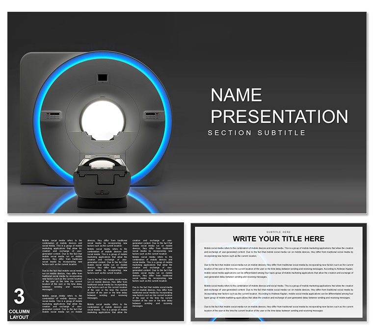 Magnetic Resonance Tomography Keynote themes - template