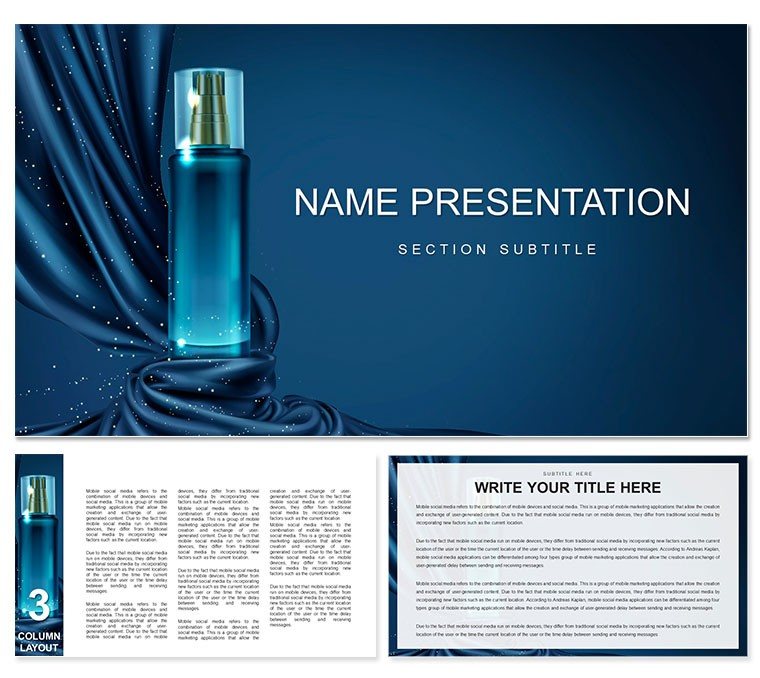 Night Perfume Keynote template