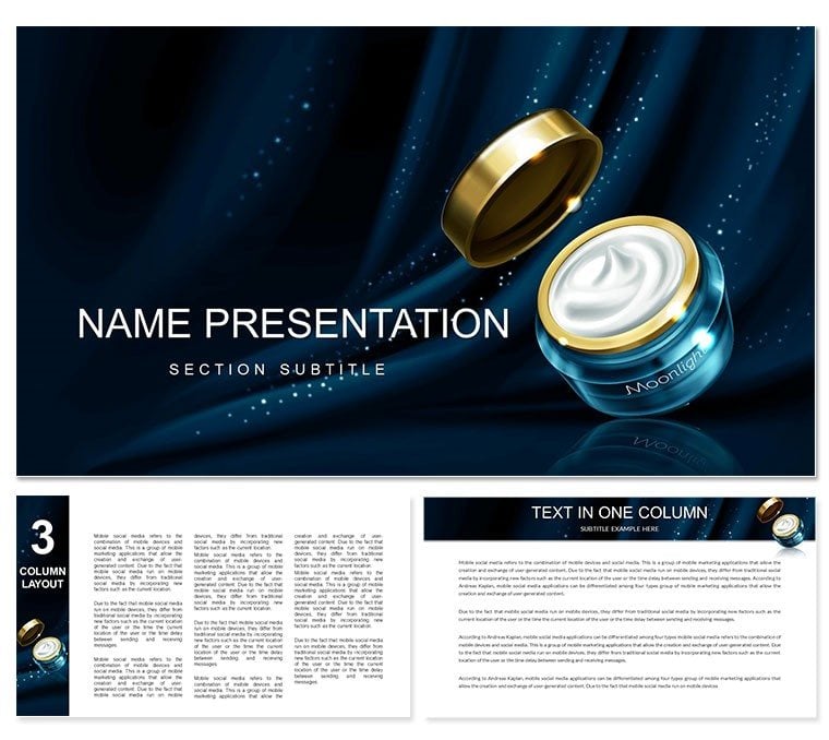 Cosmetic Cream Keynote Template Presentation