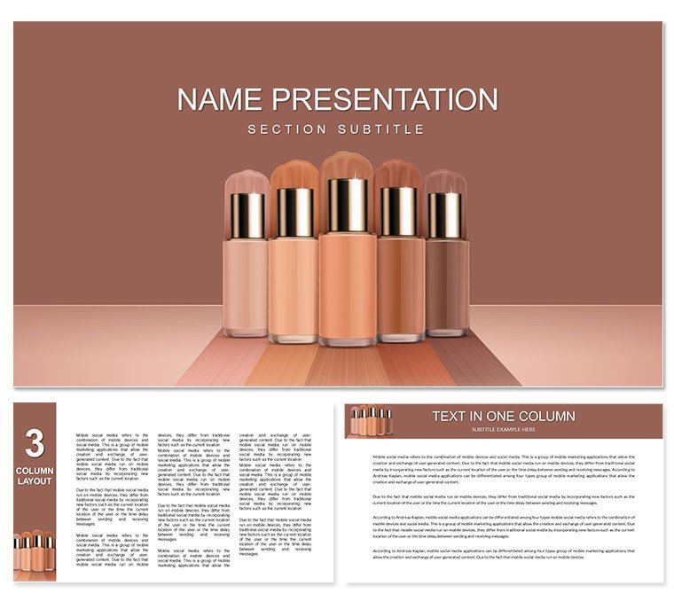 Perfect Makeup: Color Correctors For Flawless Skin Keynote template