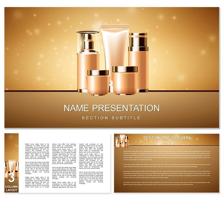 Perfumes and Cosmetics Keynote template