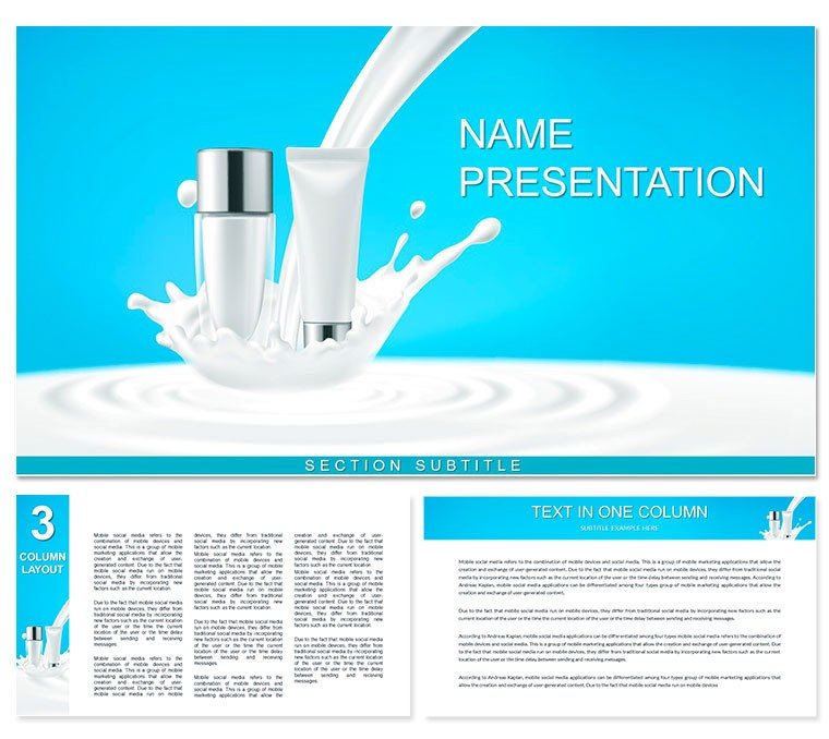 Milk Makeup Skincare Keynote template