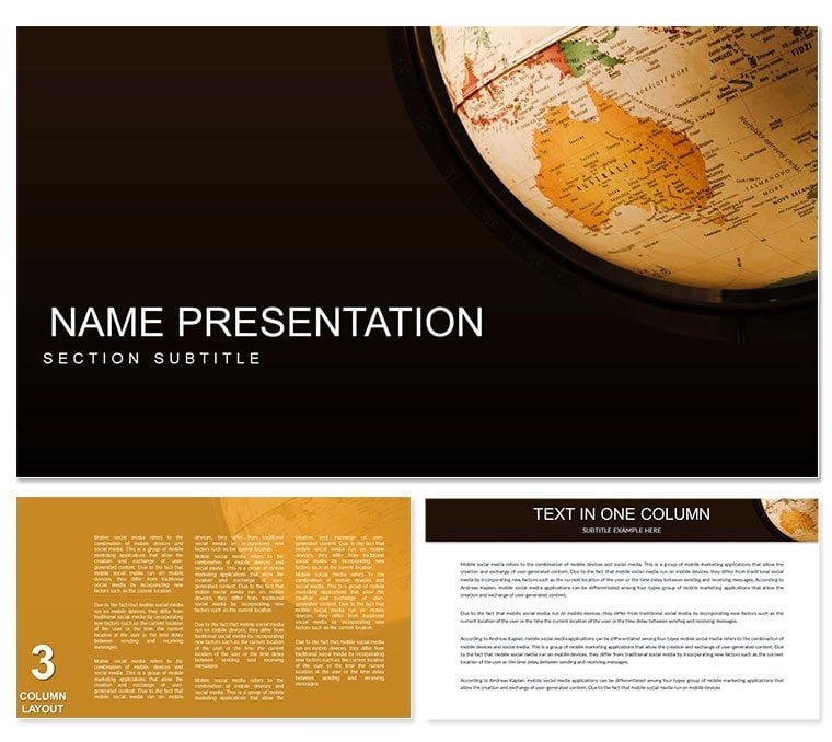 Geography Keynote template - Themes