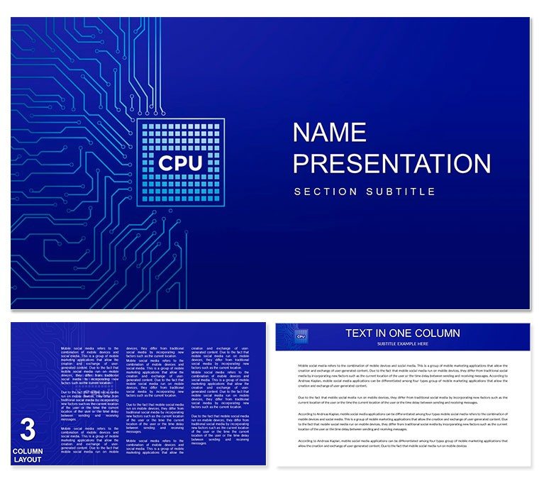 Computer CPU Processor Keynote template - Themes