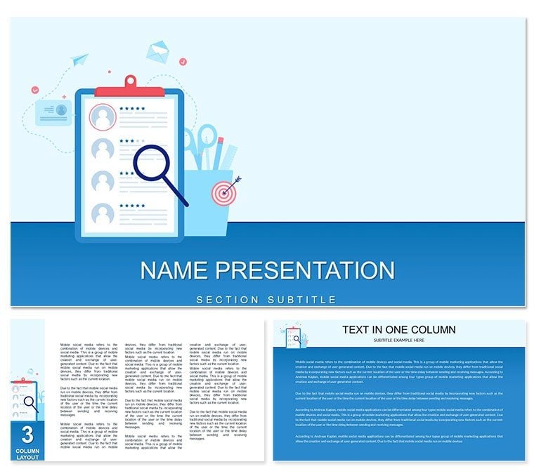 Recruiting Employees Keynote Template - Download Presentation