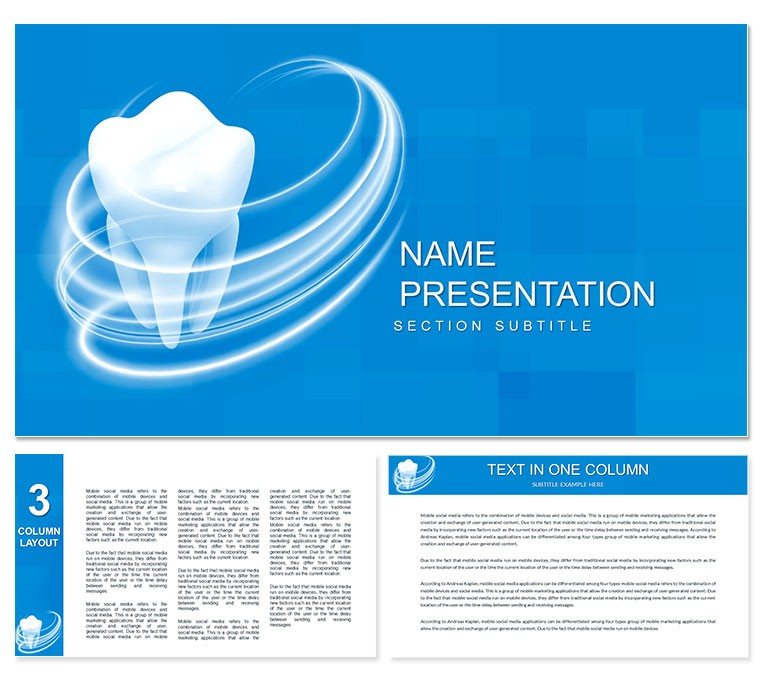 Dental Care : Healthy Teeth Keynote templates