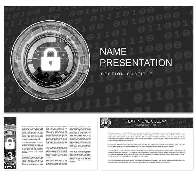 Safety Commercial Security Keynote template Presentation