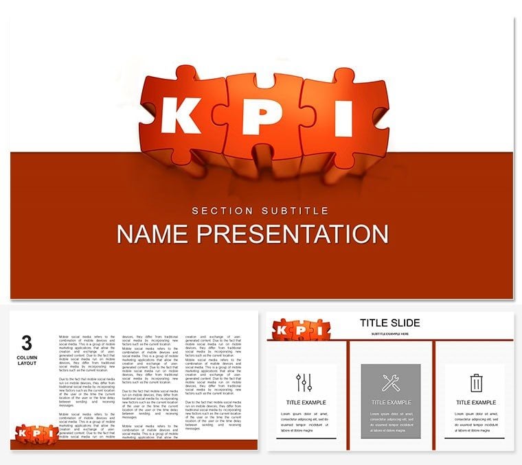 KPI (Key Performance Indicators) Keynote template - Themes