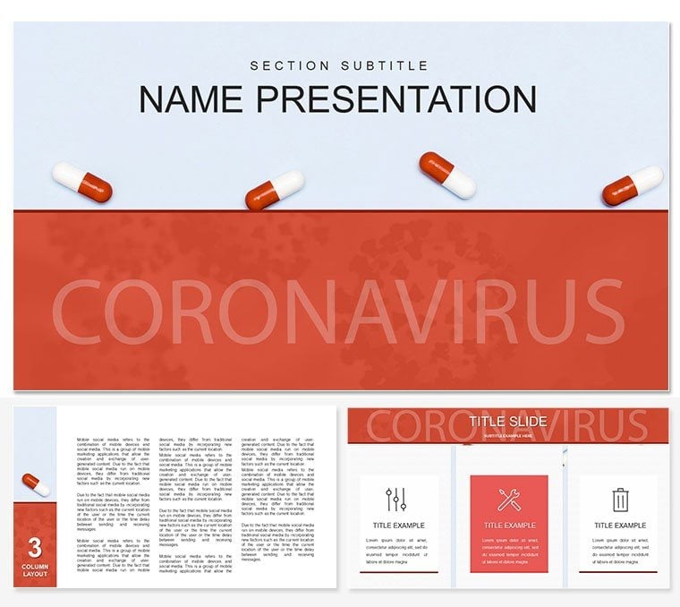 Coronavirus COVID-19 Outbreak: Top Coronavirus Drugs Keynote template
