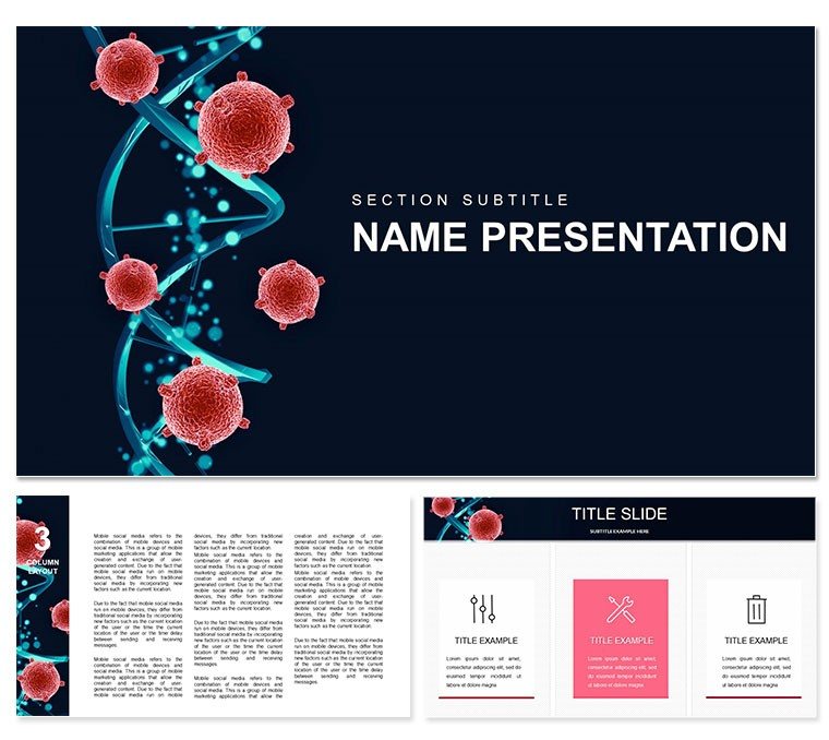 DNA Test Keynote template - Themes