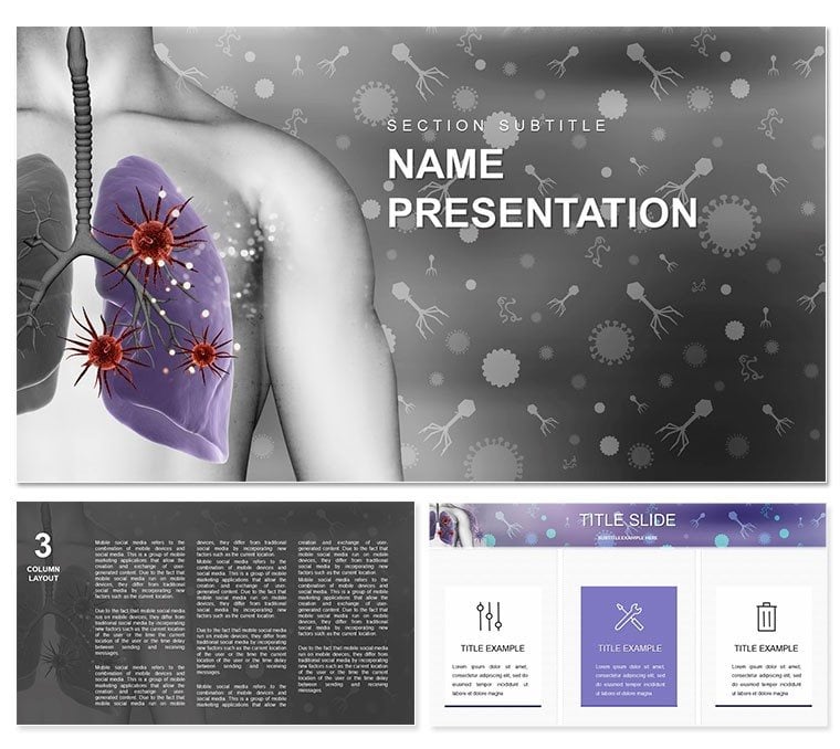 Pneumonia Lungs Keynote template - Themes