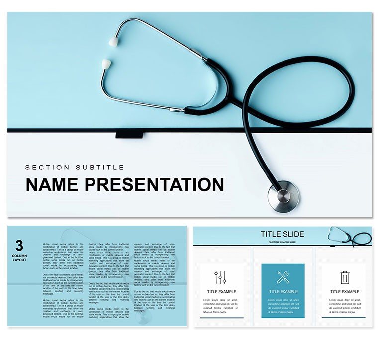 Stethoscope Medical Keynote Template - Download Presentation