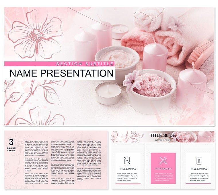 Cosmetics and Beauty Spa Keynote template - Themes