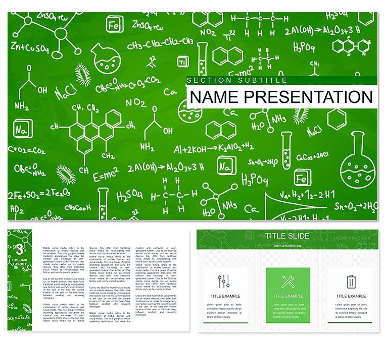 Chemistry Course Keynote template - Themes