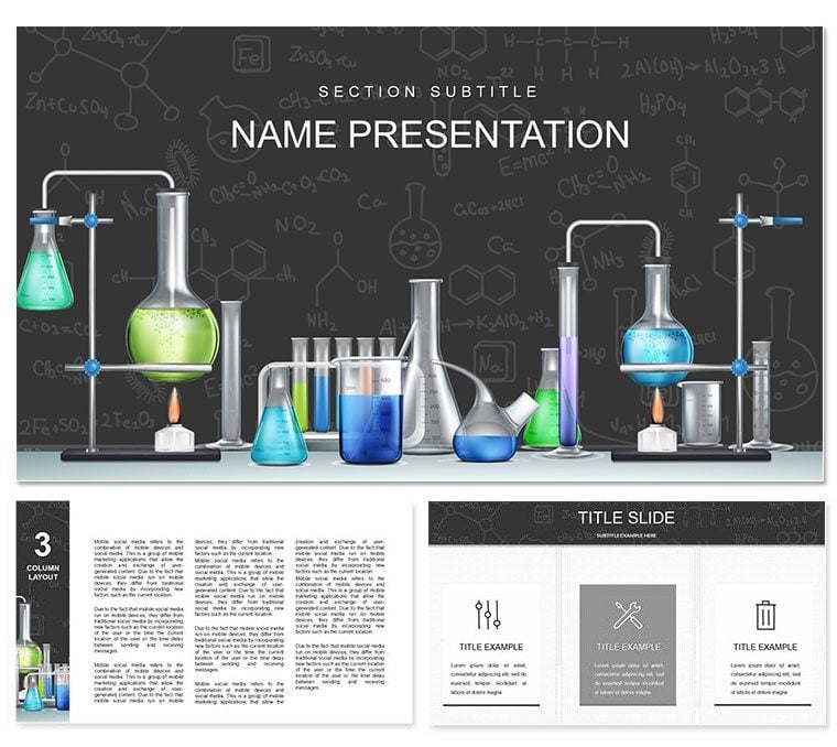 Chemical Experiments Keynote Templates - Presentation Design Download