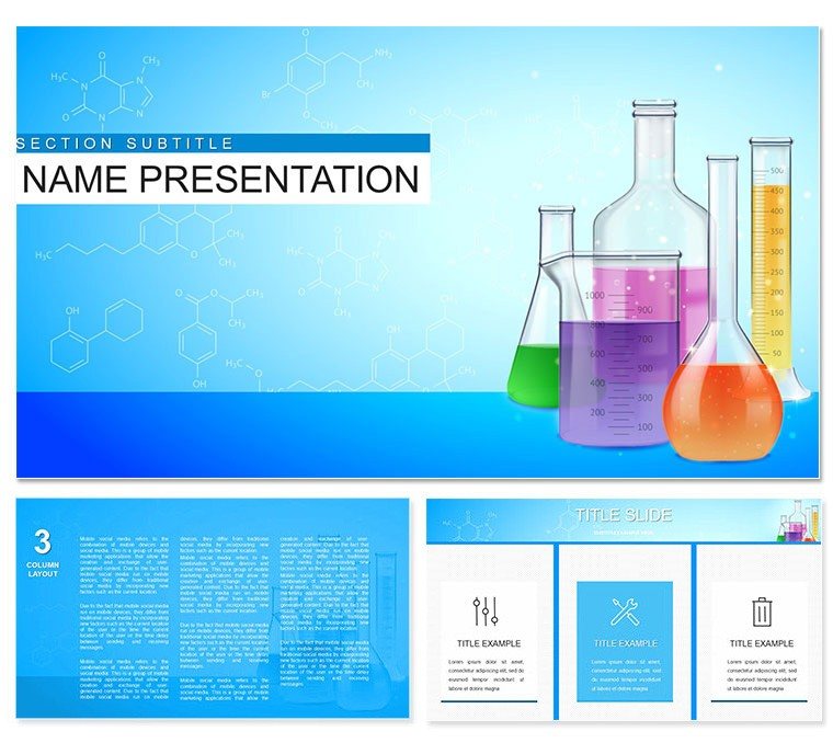 Chemical Substance Keynote template - Themes