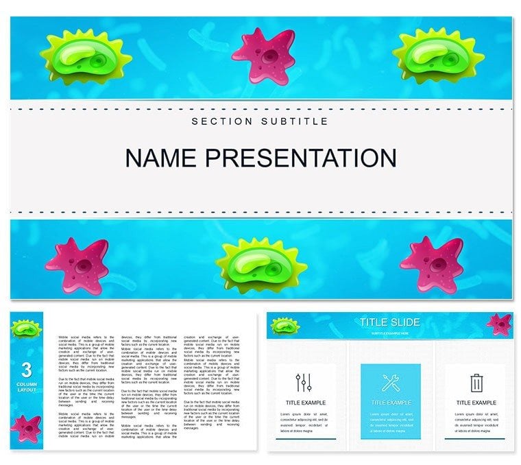 Bacteria: Definition, Types and Infections Keynote template