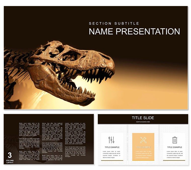 Dinosaurs Keynote template - Themes
