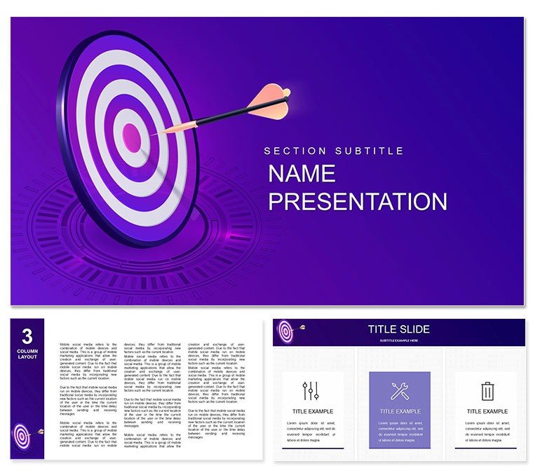 Company Vision, Mission, Values and Goals Keynote template