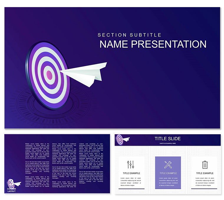 Formation of Mission and Goals of Enterprise Keynote template