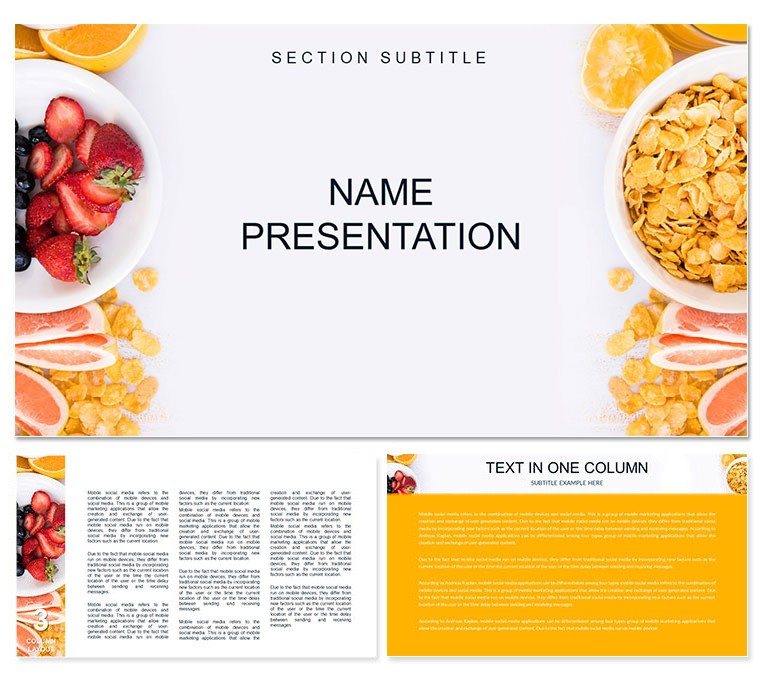 Healthy Eating for Weight Loss Keynote template - Themes