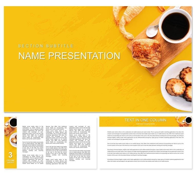 Weekend Breakfast Ideas Keynote Template - Designs, Collection, Download