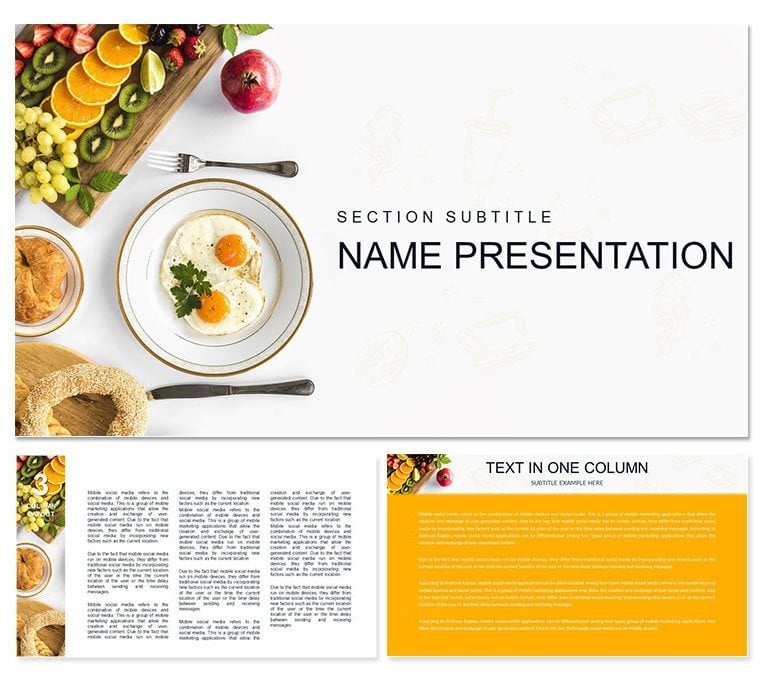 Delicious and Healthy Breakfast Keynote template