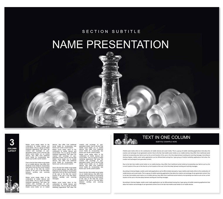 Chess Principles in Agile Project Management Keynote template