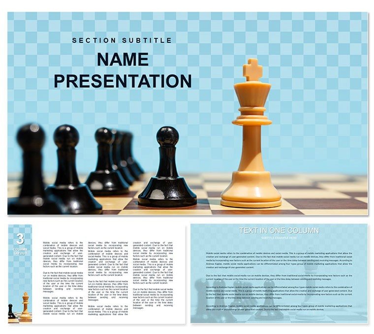 Artificial Intelligence Chess Keynote Template for Presentation