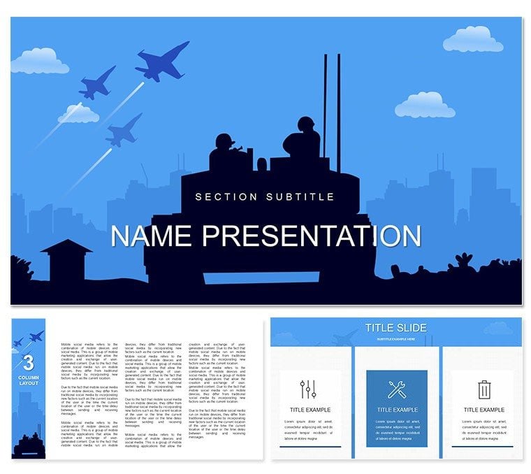 Armed Forces Day Keynote template for Presentation