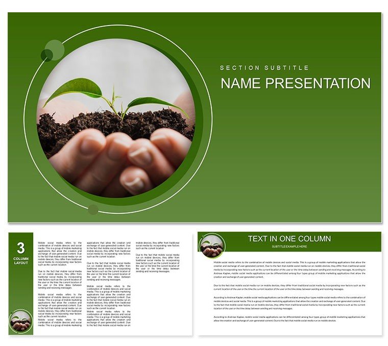 Eco Friendly Plants Keynote template