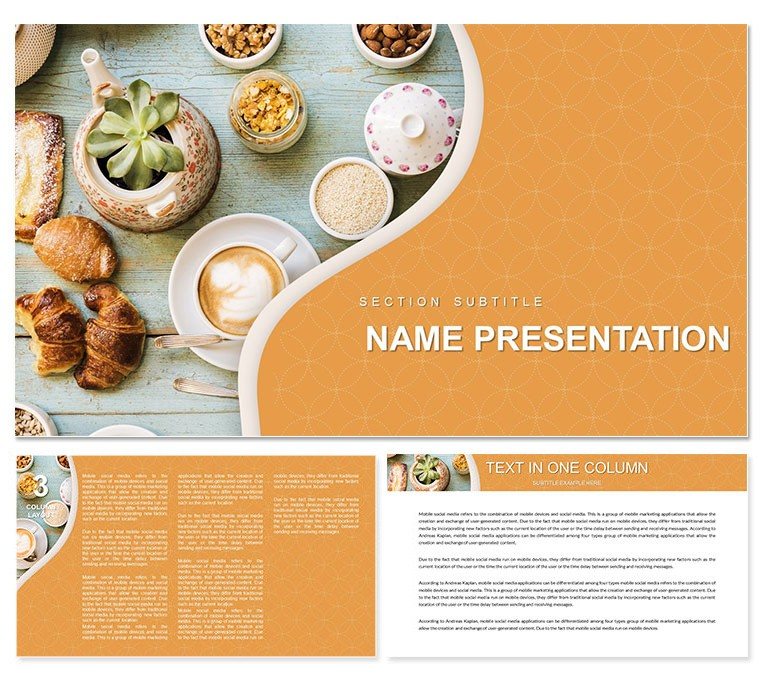 Healthy Lunch Recipes Good Food Keynote Template