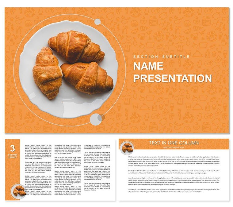 Croissant French Toast Bake Keynote template