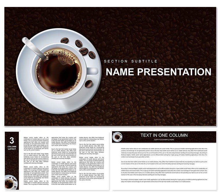 Coffee Recipes Keynote template