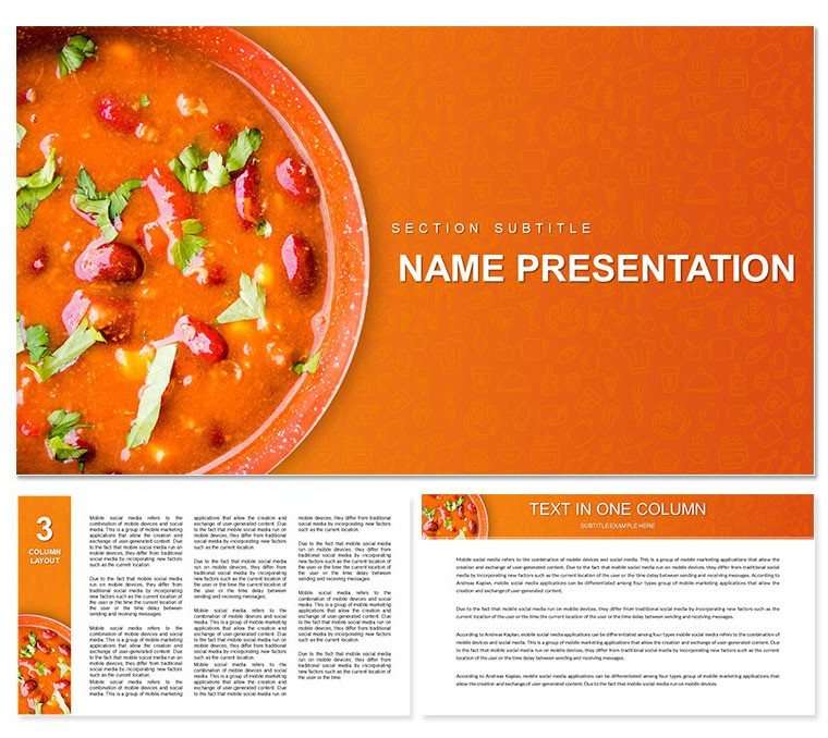 Cookbook Recipes Keynote template - Themes