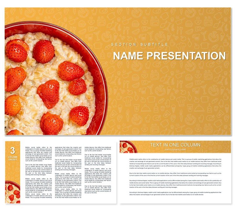 Porridge Recipe Keynote Themes -Template