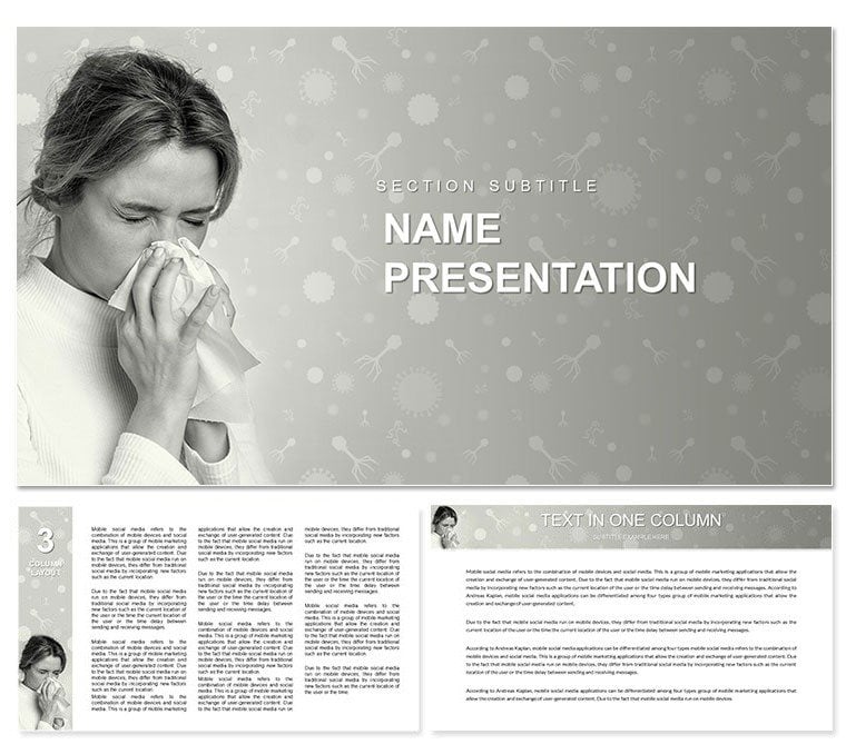 Instant Relief: Common Cold Sneezing Keynote Template - Create Presentation