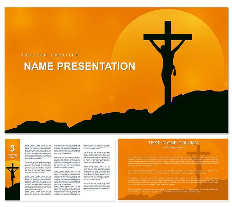 Crucifixion of Jesus Keynote templates