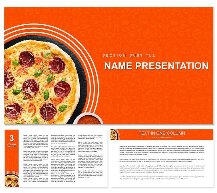 Delicious Pizza Recipes Keynote Presentation Template