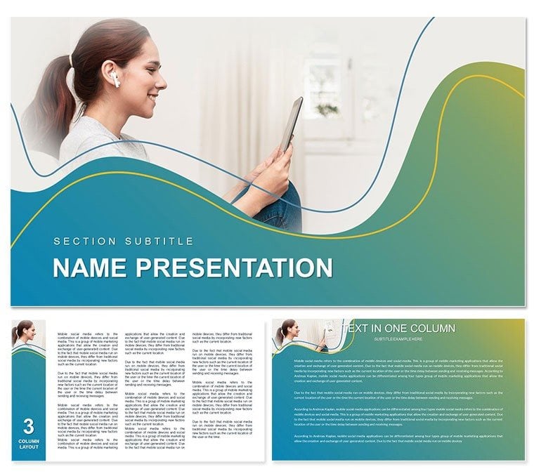 Multimedia Presentation Keynote template - Themes