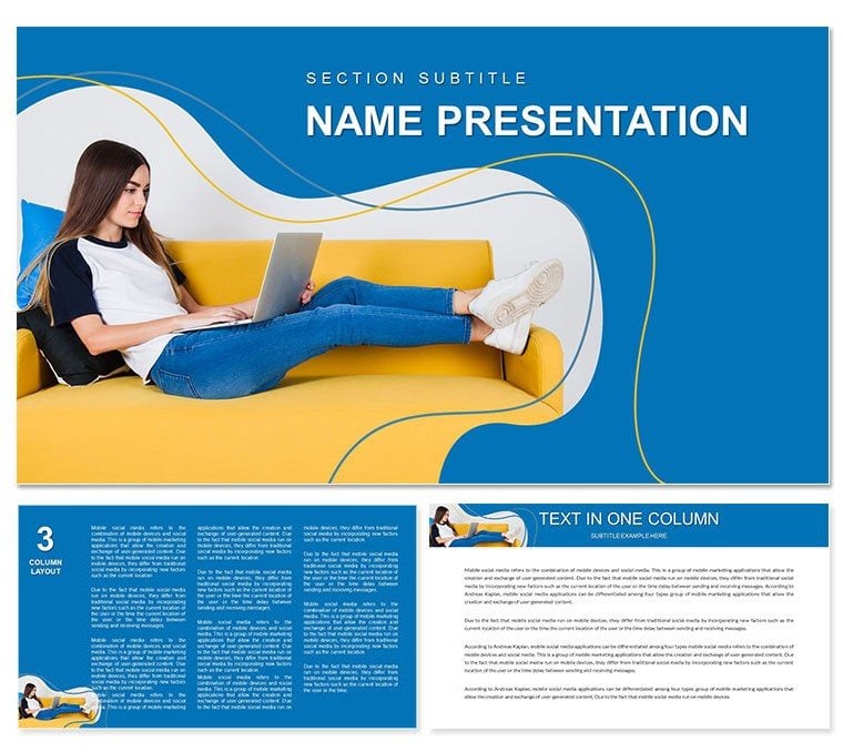 Work from Home Jobs Keynote template - Themes