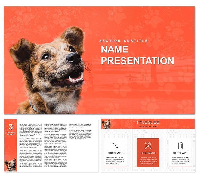 Complete Guide to Caring for Dogs Keynote template