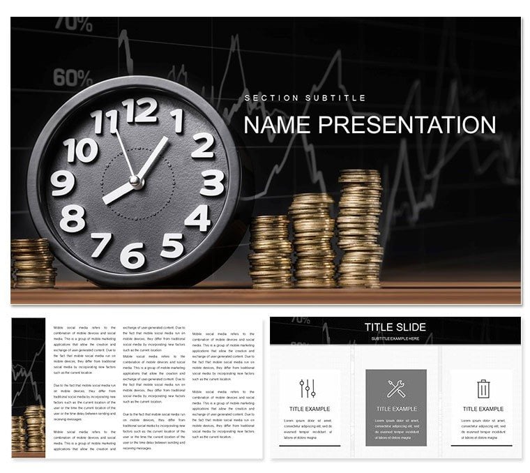 Earn Money: Best Time to Trade Keynote template