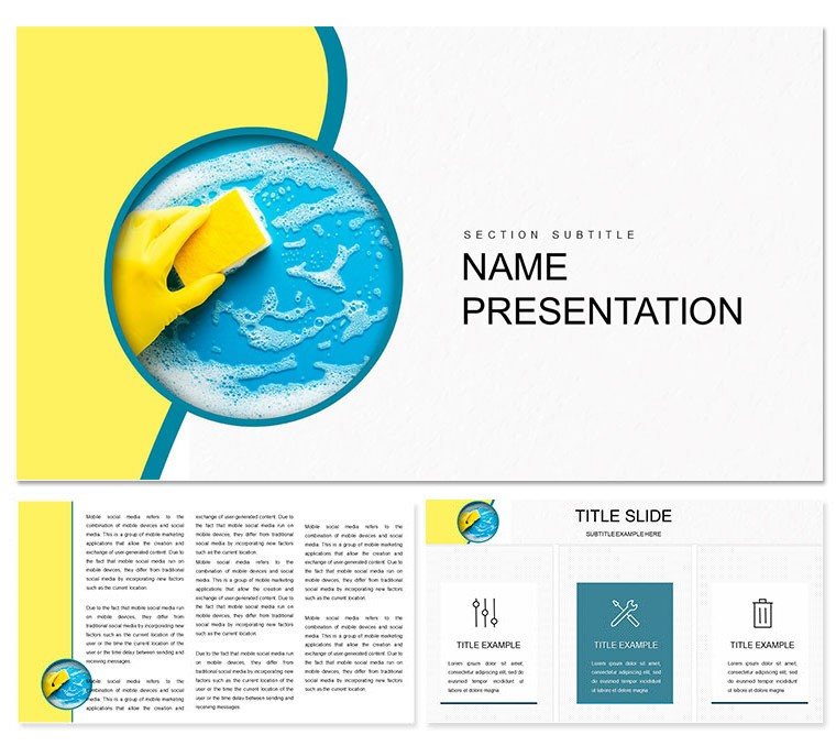 Cleaning Services Keynote template and Themes