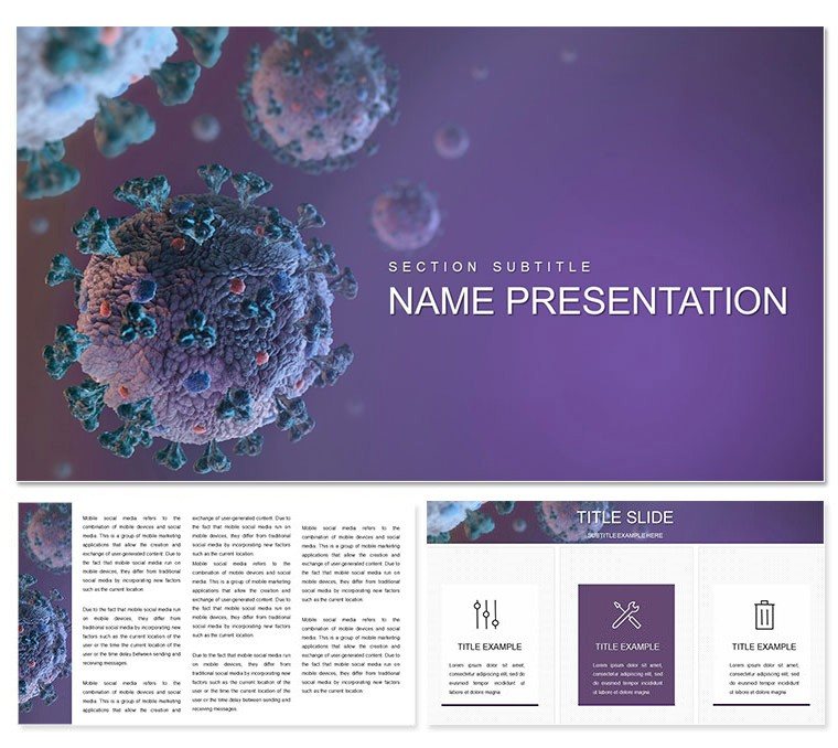 Viral Infection Treatment Keynote templates and themes
