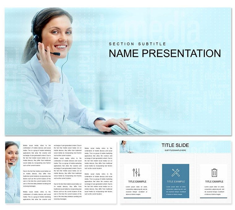 Contact Center Direct Call Keynote template