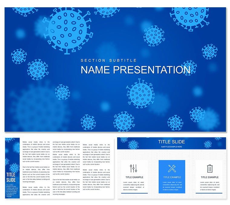 Virus Background Keynote template