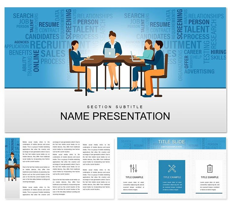Office Manager Jobs Keynote templates