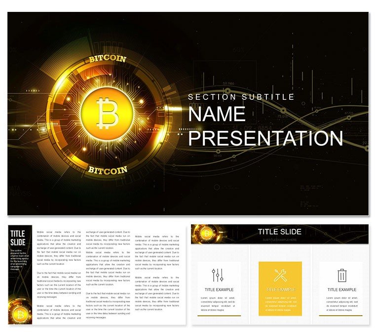 Bitcoin Explained for Dummies Keynote templates