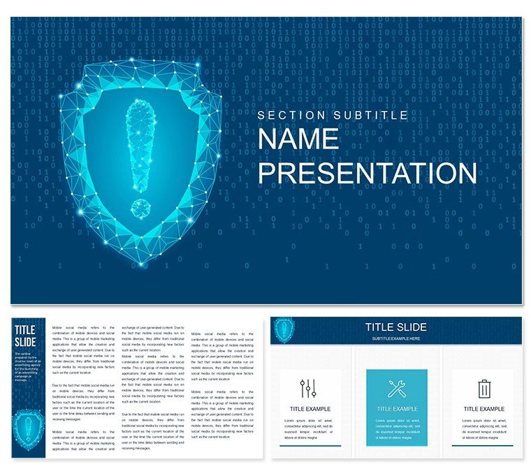 Online Security Keynote template and Themes